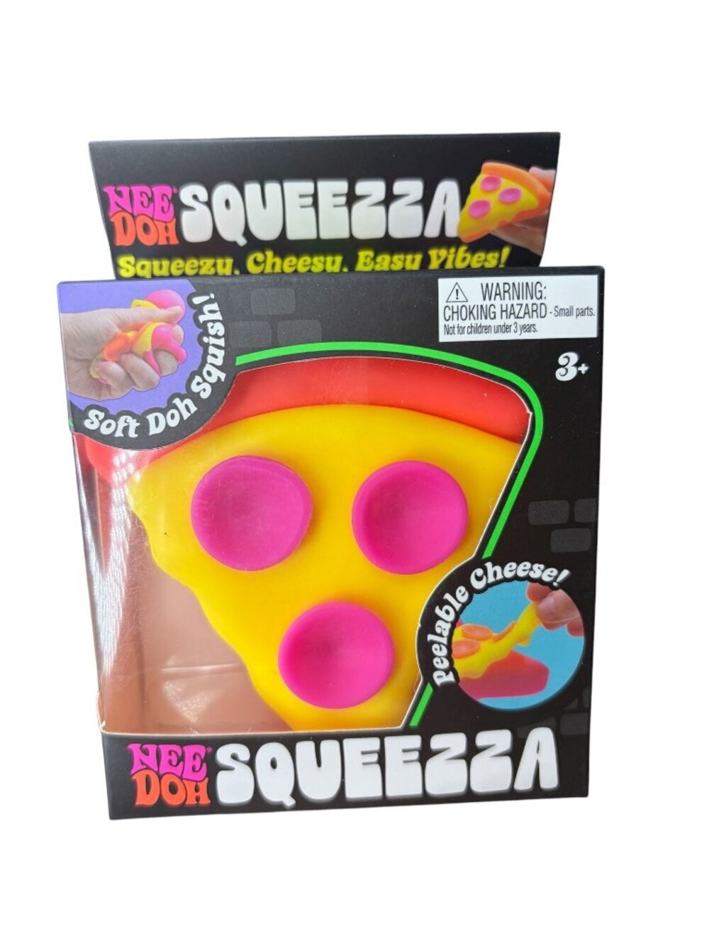 NeeDoh PSqueezza Pizza Soft Doh Squish New in Box